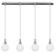 Minimalistyczna lampa wisząca na listwie chrom - V114-Marvis Lumes