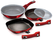 3 sztuki patelni aluminiowych z odpinanymi rączkami - Hesperia 4X Edinos