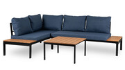 Granatowa nowoczesna sofa ogrodowa - Velmoro Edinos