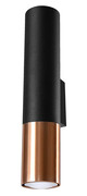 Czarno-miedziany nowoczesny kinkiet tuba - EXX205-Oller Lumes