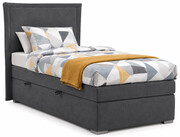 Jednoosobowe łóżko boxspring Anders 90x200 - 32 kolory Edinos