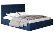Tapicerowane łóżko 180x200 Grenell 3X - 36 kolorów + materac kokosowy Contrix Double Coco Elior