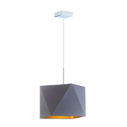 Lampa wisząca glamour z chromowanym stelażem - EX307-Xafi - 5 kolorów Lumes