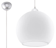 Okrągła szklana lampa wisząca LED E830-Romulus - biały Lumes