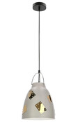 Nowoczesna szara lampa wisząca - D-152-Apos Lumes