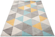 Szaro-turkusowy dywan nowoczesny - Caso 6X 240x330 Profeos