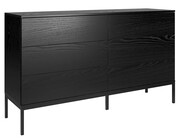 Komoda z 6 szufladami na nóżkach - Sabrin 7X Edinos