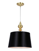 Wisząca lampa z czarnym abażurem - T029 - Greko Lumes