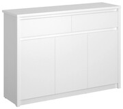 Biała długa komoda w stylu skandynawskim - Sierra 5X Edinos Premium