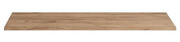 Prostokątny blat łazienkowy - Lunios 10X Dąb 120 cm Edinos