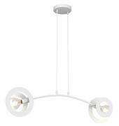 Biała loftowa lampa wisząca - D155-Rosiwo Lumes