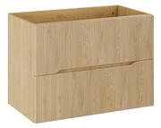 Wisząca szafka pod umywalkę dąb Cremona - Linesso 4X 80 cm Edinos