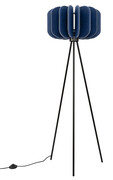 Granatowa lampa podłogowa - M159-Ladin Lumes