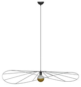 Czarna industrialna lampa wisząca druciana 140 cm - EX601-Adana Lumes