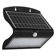 Nowoczesny czarny kinkiet solarny z czujką ruchu - N26-Azok 6.8W Lumes