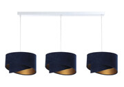 Granatowa lampa wisząca nad stół glamour - S510-Rumndo Lumes