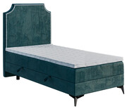 Pojedyncze łóżko boxspring 90x200 Amani - 32 kolory Edinos