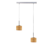 Lampa wisząca boho nad stół na chromowanym stelażu - EX438-Toffer - 4 kolory Lumes