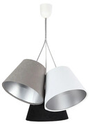 Trójkolorowa lampa wisząca ze srebrnym wnętrzem- EXX70-Lorid Lumes