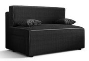 Czarna tapicerowana sofa z funkcją spania - Lunarox 3X Edinos