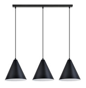 Czarno-złota wisząca lampa nad stół - D122-Menako Lumes