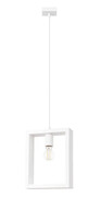 Biała skandynawska lampa wisząca geometryczna - A646-Madrys Lumes