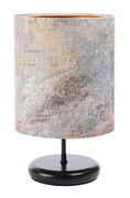 Czarna nowoczesna lampa stołowa z nadrukiem - S359-Cresco Lumes