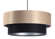 Kremowo-czarna podwójna lampa nad stół - S414-Tuleko Lumes