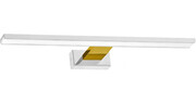 Nowoczesny kinkiet LED biały + złoty - N014-Folind 13,8W 60x11,5x4 cm Lumes