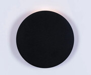 Czarny metalowy kinkiet w kształcie koła 25 cm - A794-Fisel Lumes