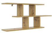 Minimalistyczna półka ścienna w kolorze dąb artisan - Sonelo Edinos