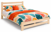 Drewniane małżeńskie łóżko skandynawskie 160x200 - Lids 3X Edinos