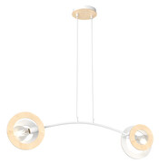Biała nowoczesna lampa wisząca - D157-Ebos Lumes
