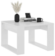 Biały minimalistyczny stolik kawowy - Miro Edinos