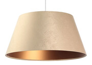 Kremowa lampa wisząca z dużym abażurem - S406-Vige Lumes