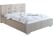 Podwójne łóżko ze schowkiem 180x200 Keren 3X - 36 kolorów + materac lateksowy Contrix Rubber SX Elior