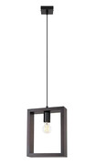 Lampa wisząca loftowa z drewna wenge - A646-Madrys Lumes