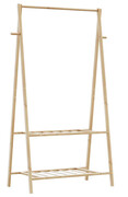 Wieszak na ubrania z 2 półkami 96cm - Tempra 3X Edinos