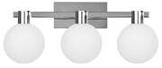 Chromowany kinkiet na listwie trzy szklane kule - V116-Marvis Lumes