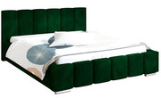 Tapicerowane łóżko 120x200 Galbano 3X - 36 kolorów + materac piankowy Contrix Superb Elior