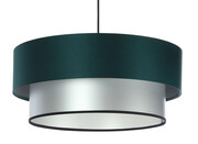 Srebrno-zielona nowoczesna lampa wisząca - S417-Vernon Lumes
