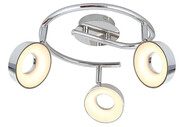 Chromowana lampa sufitowa z regulacją - D234-Ladam Lumes