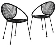 Zestaw dwóch eleganckich krzeseł - Caramella Elior