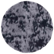 Ciemnoszary minimalistyczny okrągły dywan 100 cm - Molaris 3X Edinos