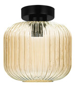 Beżowa sufitowa lampa ze szklanym kloszem - J017-Grand Lumes