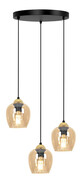 Beżowa wisząca lampa z delikatnym kloszem - J050-Amla Lumes
