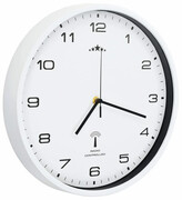 Biały okrągły zegar wiszący 31 cm - Wiro 3X Edinos