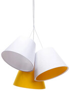 Biało-żółta lampa wisząca dzwonki dla dzieci - EXX72-Gane Lumes