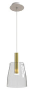 Szklana minimalistyczna lampa wisząca LED - V028-Olsa Lumes