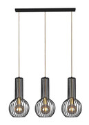 Czarno-złota loftowa lampa wisząca nad stół - S135-Lovet Lumes
